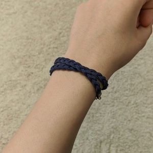 beautiful woven blue bracelet